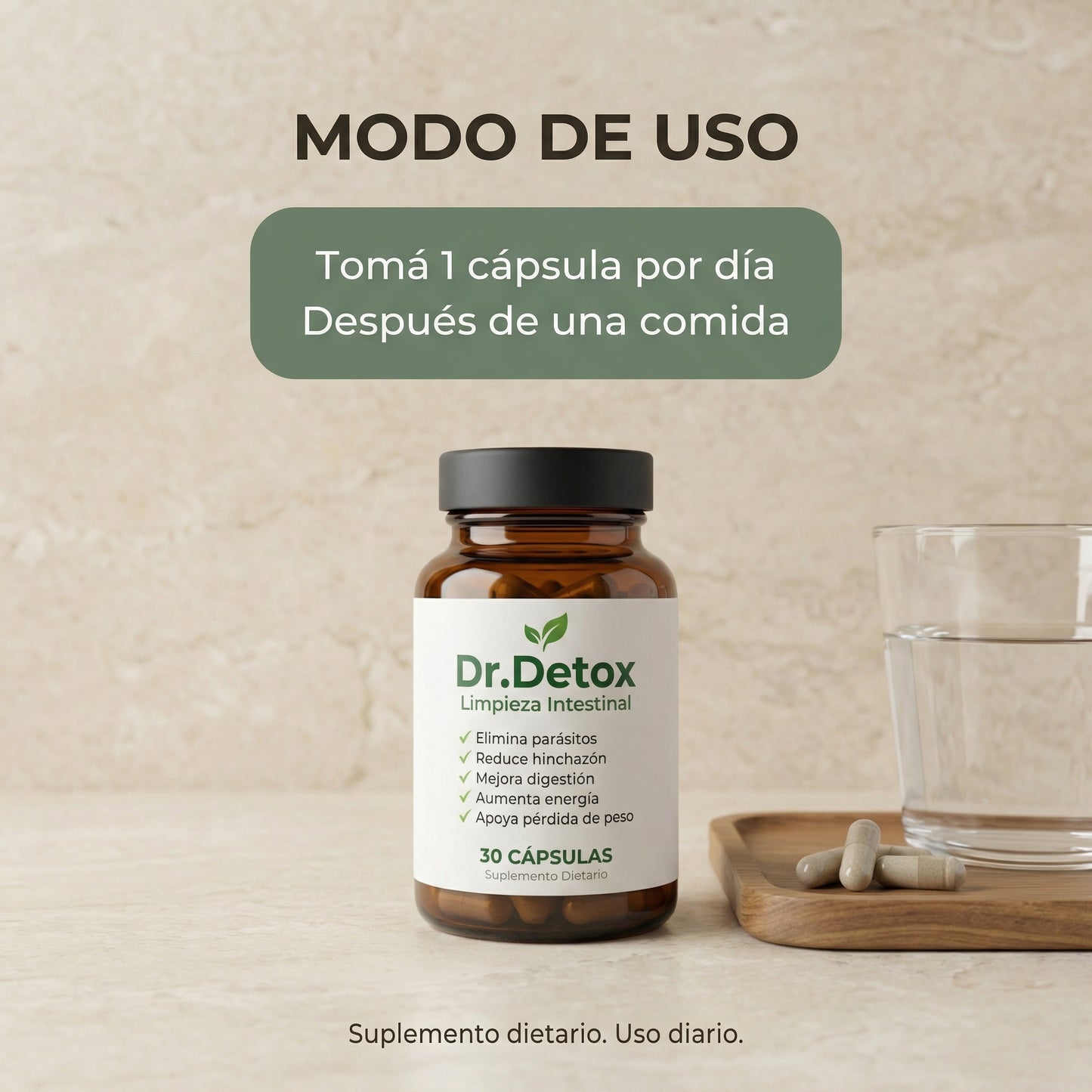 Dr. Detox™ | Deshinchate y limpiá tu intestino en 21 días